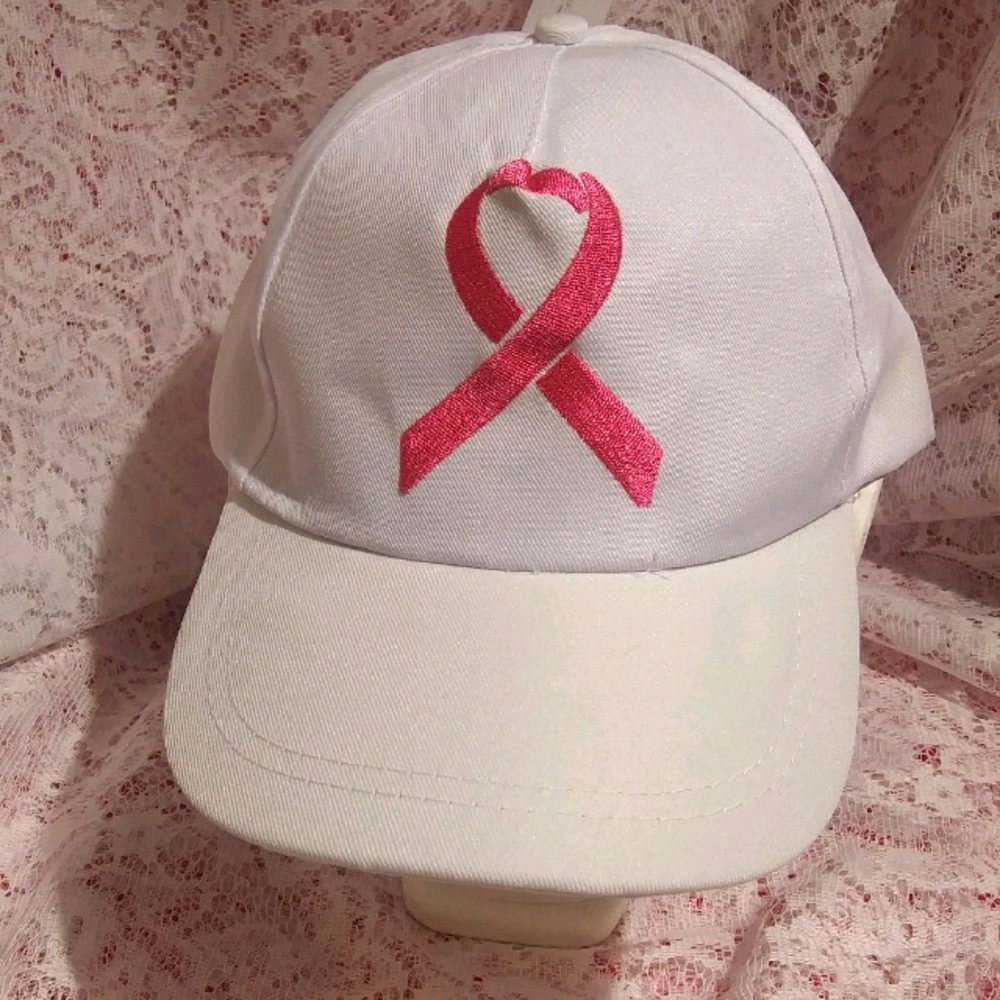 Hat, Ladies Pink Ribbon Ball Cap